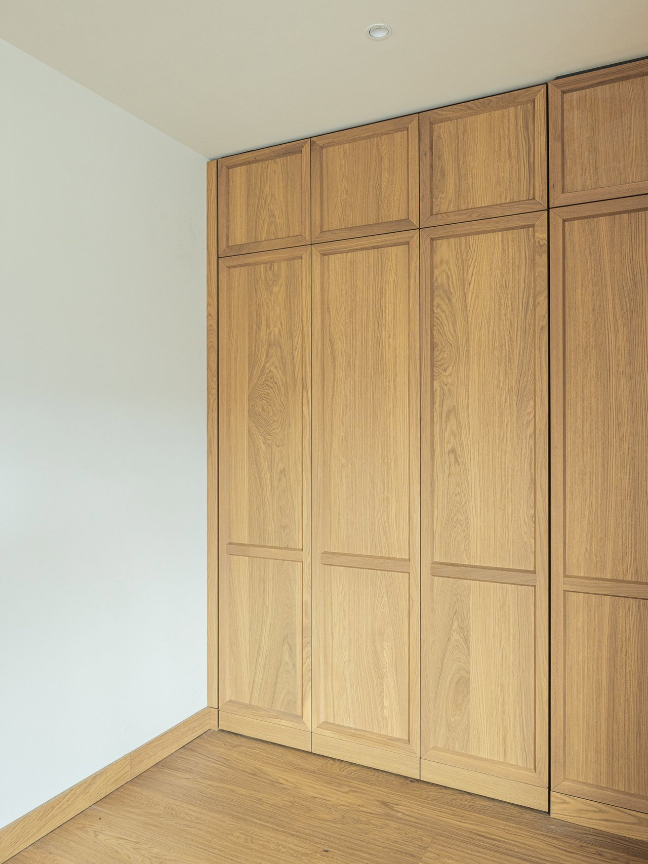 Mirrored pivot door in a private home in Kitzbuhel with FritsJurgens System M+ pivot hinge system inside