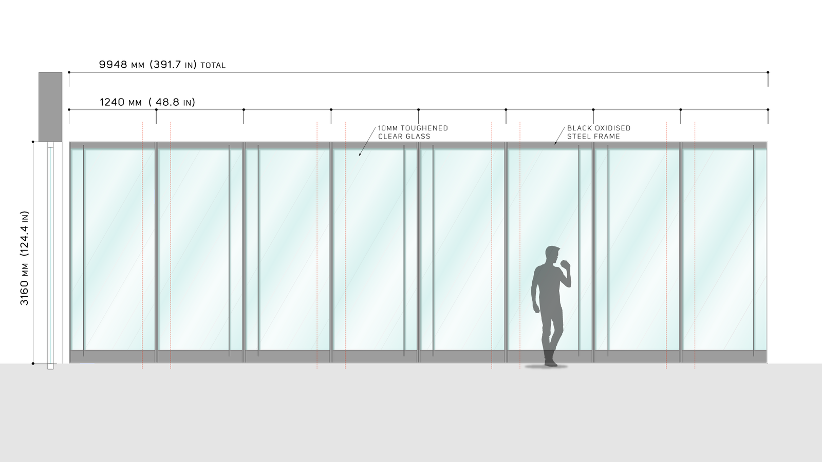 industrial steel doors - drawing of the pivot doors - FritsJurgens.